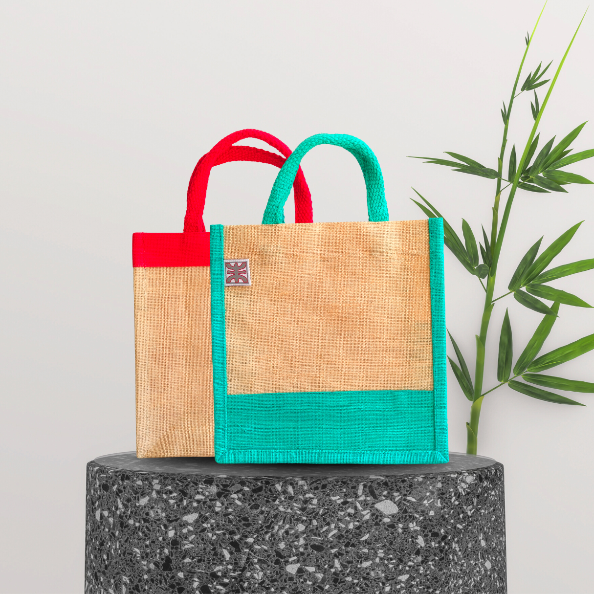 Sustainable Juco Dual Color bag  for Men & Women Perfect for carrying essentials/gift items.Combo Set of 2