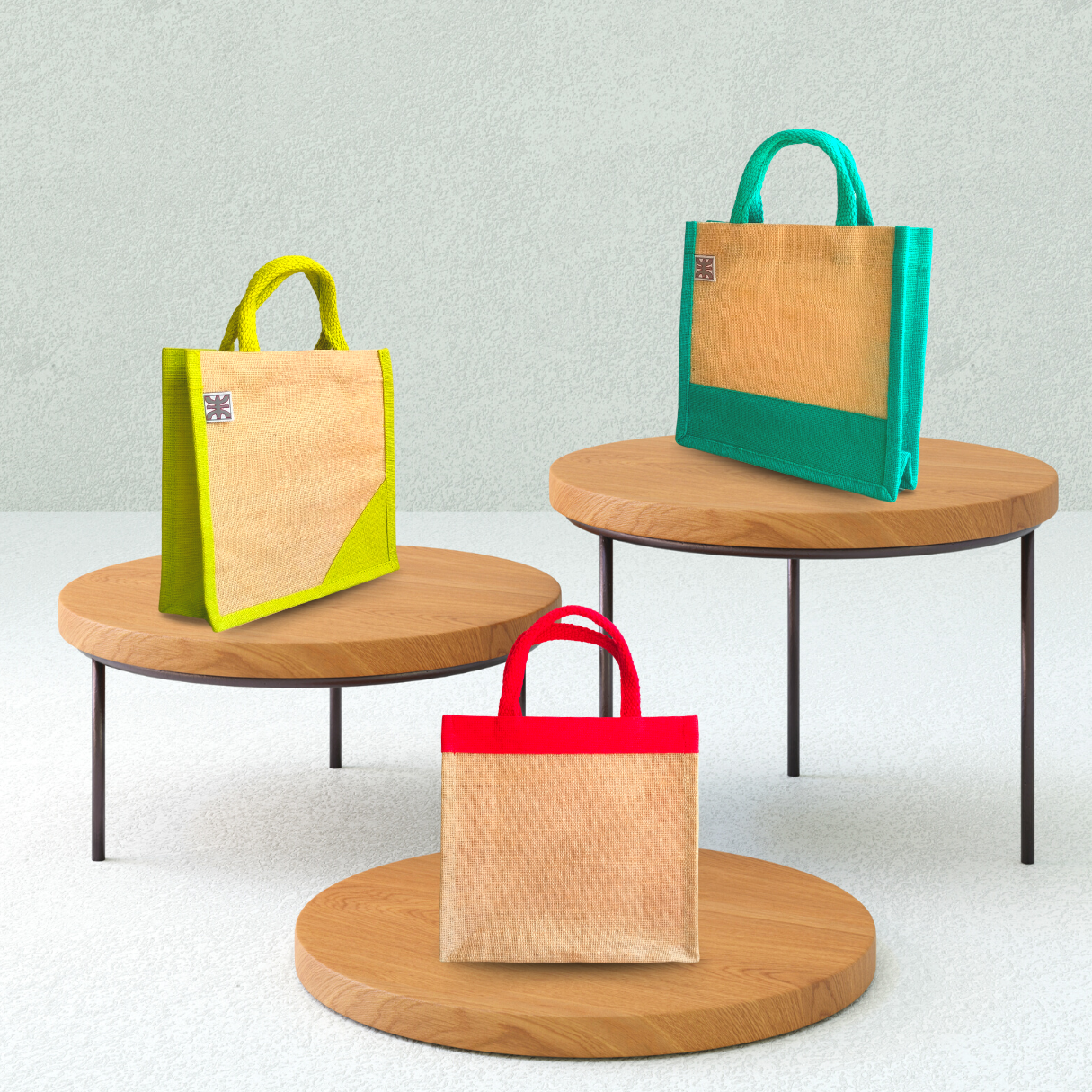 Sustainable Juco Dual Color bag  for Men & Women Perfect for carrying essentials/gift items. Combo Set of 3