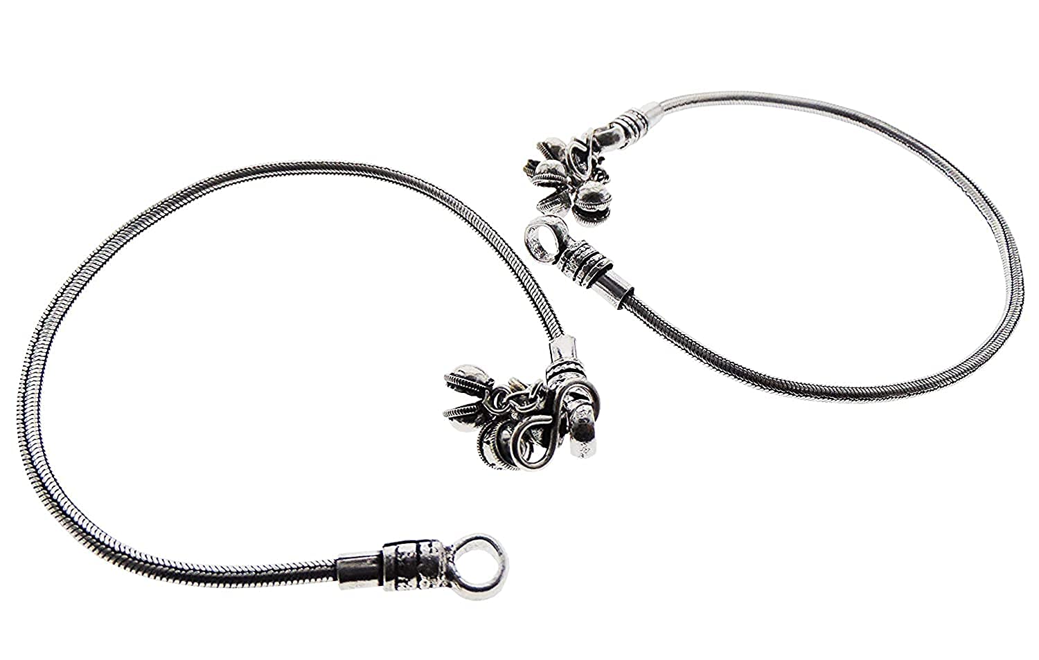 CHIMERA German Silver Vintage Design Anklet with Length Adjustable Extender Perfect for Women and Girls