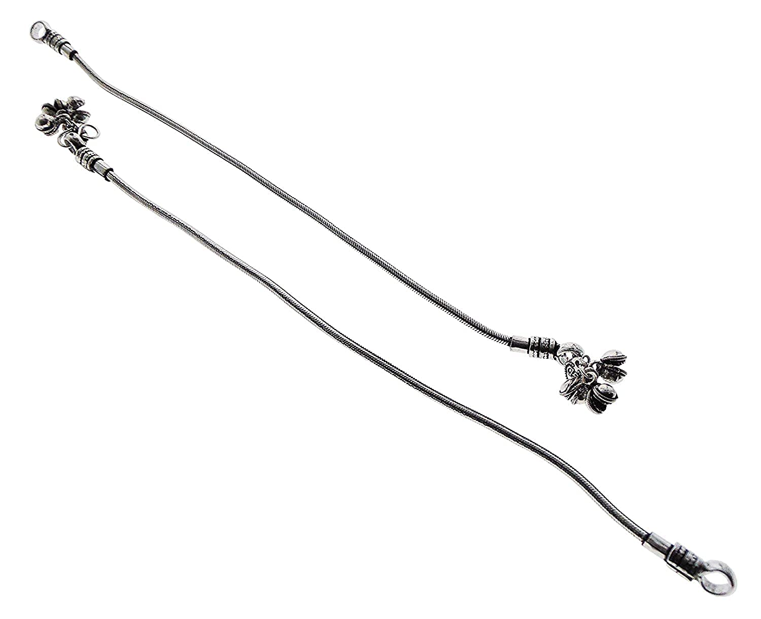 CHIMERA German Silver Vintage Design Anklet with Length Adjustable Extender Perfect for Women and Girls