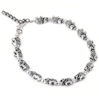 CHIMERA Oxidized Silver Elegant and Stylish Elephant Design Anklet with Charms for Women and Girls