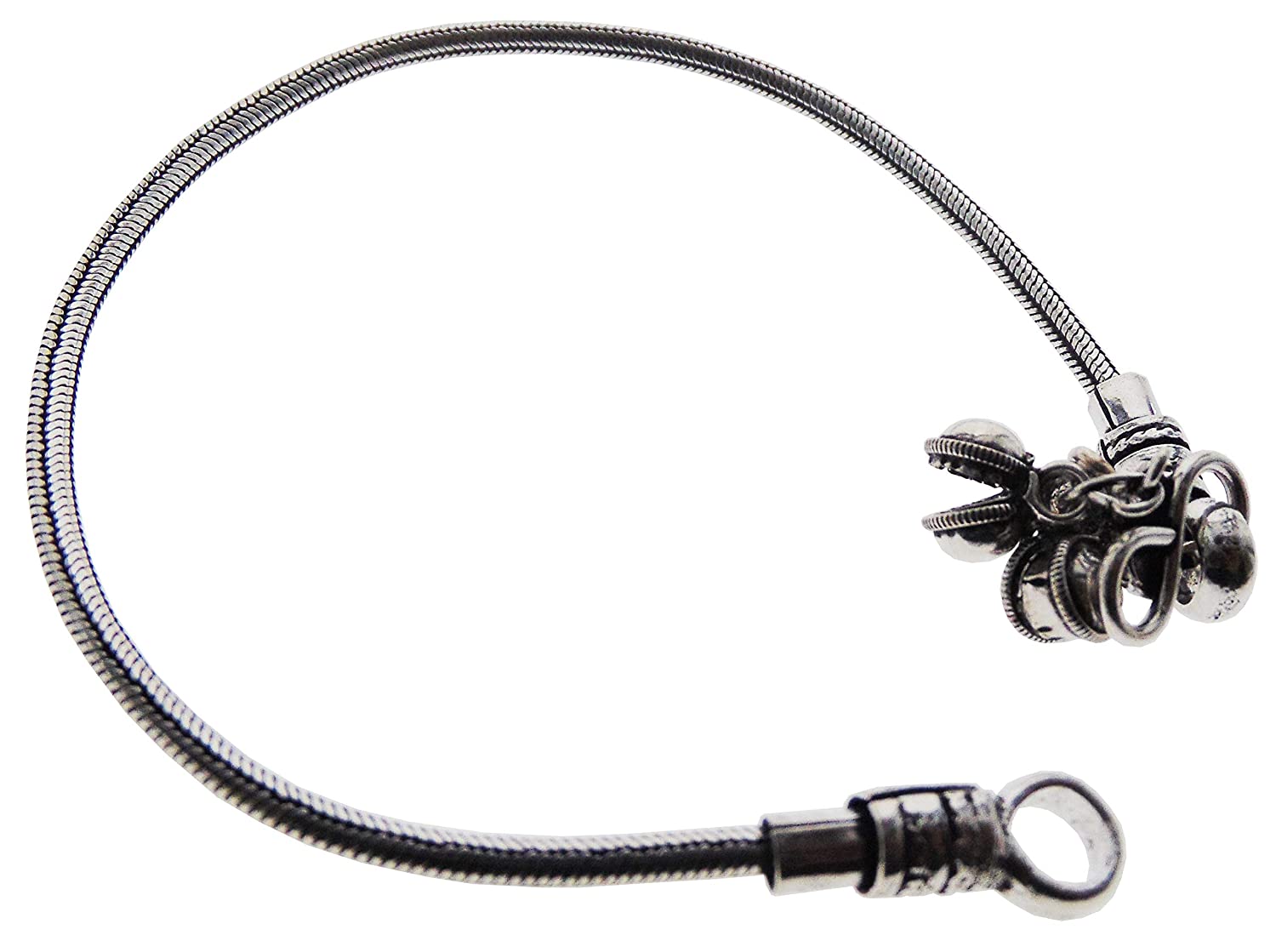 CHIMERA German Silver Vintage Design Anklet with Length Adjustable Extender Perfect for Women and Girls