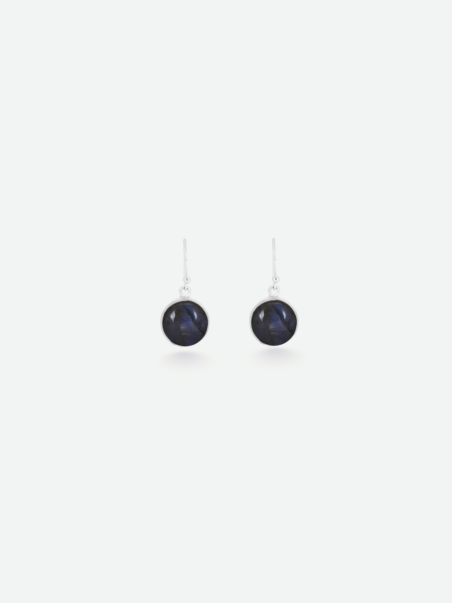 Blue Spectrolite Drop Earrings