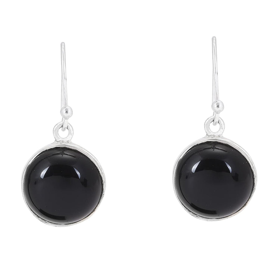 Black Spectrolite Drop Earrings