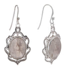 Natural Rainbow Moonstone Antique Earrings