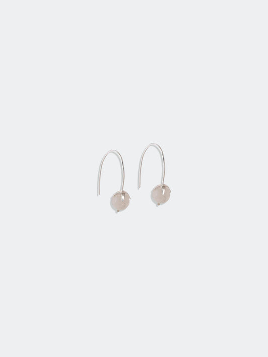 Moonstone Studded French Hook Earrings