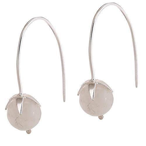 Moonstone Studded French Hook Earrings