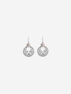 Rainbow Moonstone Silver Earrings