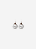 Natural Tiger Eye Silver Earrings
