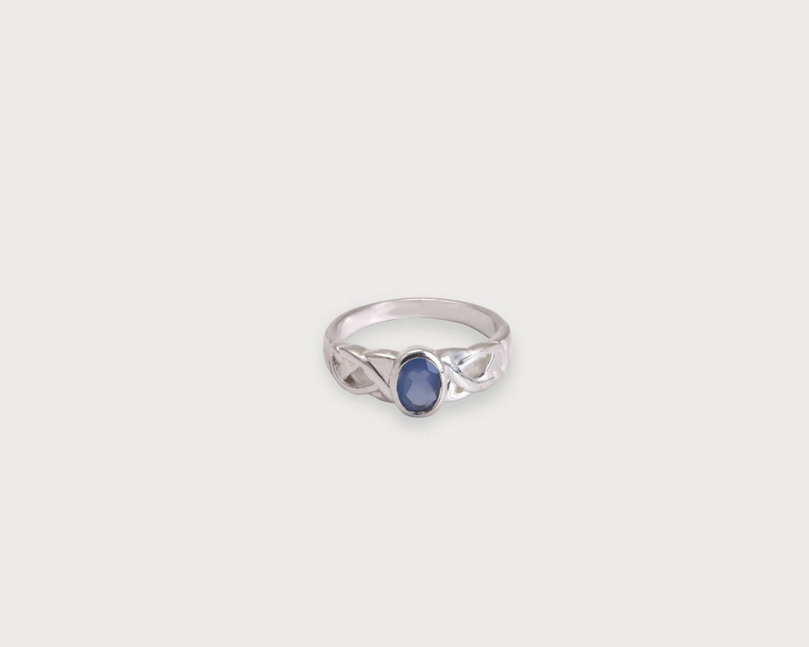 Natural Chalcedony Gemstone Ring