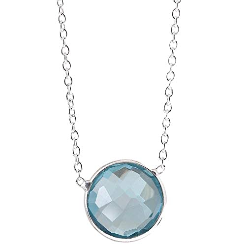 Single Pendant Natural Blue Quartz Necklace