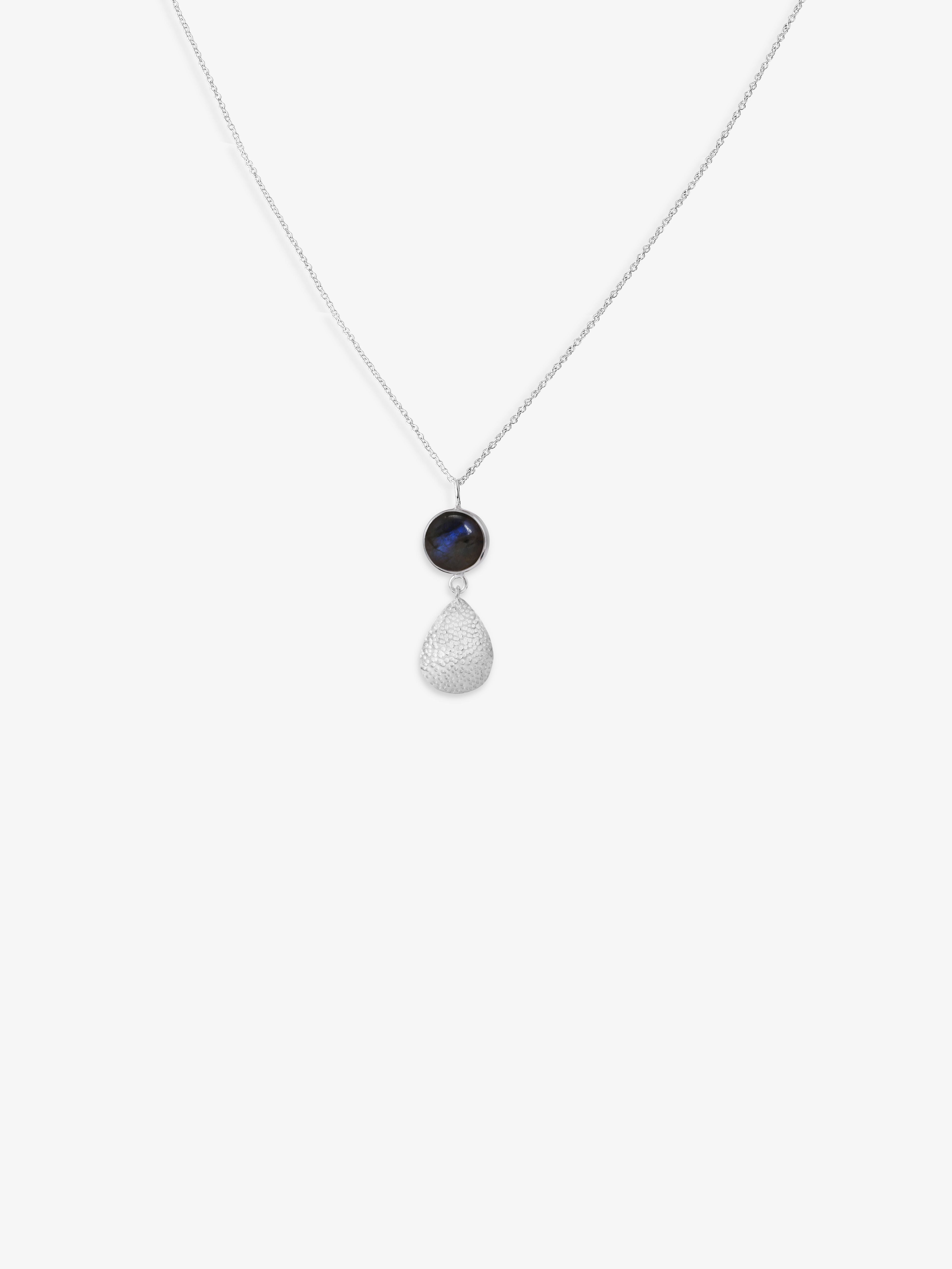 Double Pendant Burmese Blue Sapphire Necklace