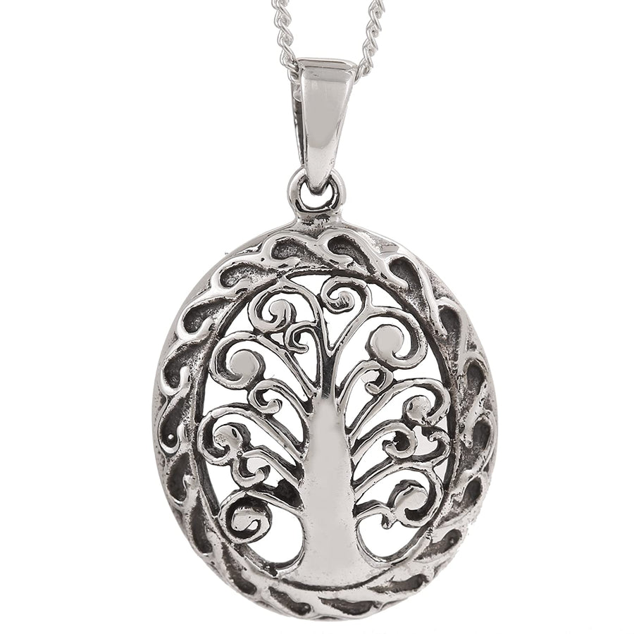 Tree Of Life Silver Pendant Necklace