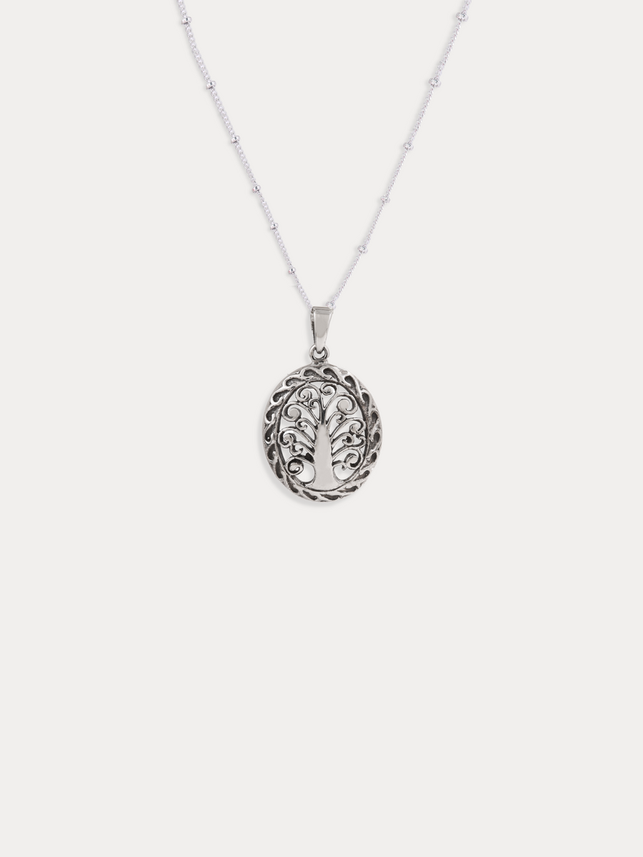 Tree Of Life Silver Pendant Necklace