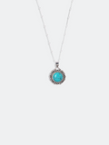 Blue Persian Turquoise Antique Silver Necklace
