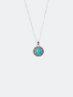 Blue Persian Turquoise Antique Silver Necklace