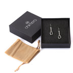 Oval Black Onyx Steller Drop Earrings